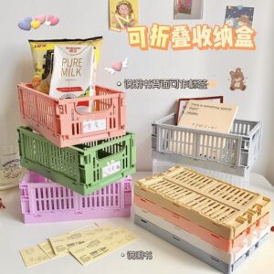 Collapsible crate basket