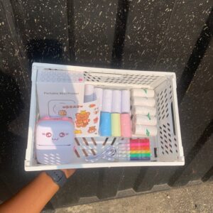 Portable mini printer with complete accessories