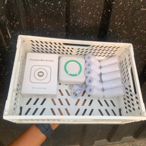 Portable mini printer with 10 printing papers