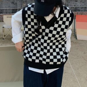 Black/white Sweatervest