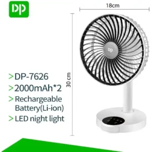 Rechargeable table fan Dp 7626