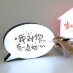 Speech bubble Light board